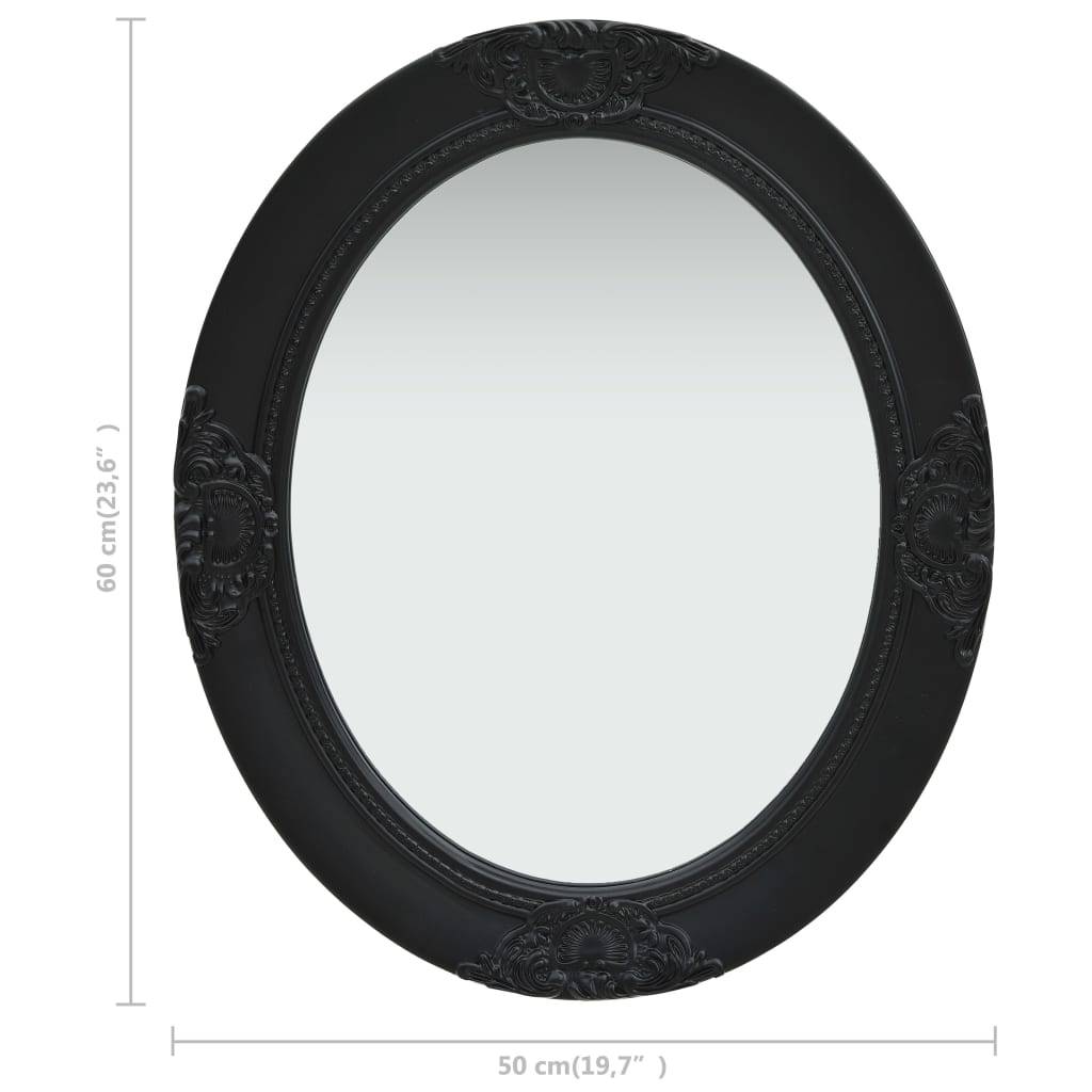 Maison Chic - Miroir mural style baroque 50x60 cm noir Maison Chic - Image 6