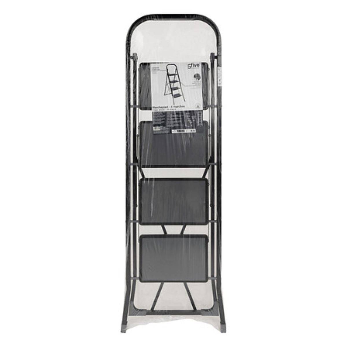 Escabeau 4 Marches "Pliant" 124cm Noir - Image 6