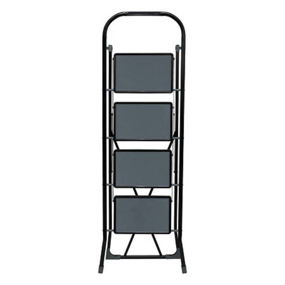 Escabeau 4 Marches "Pliant" 124cm Noir - Image 2