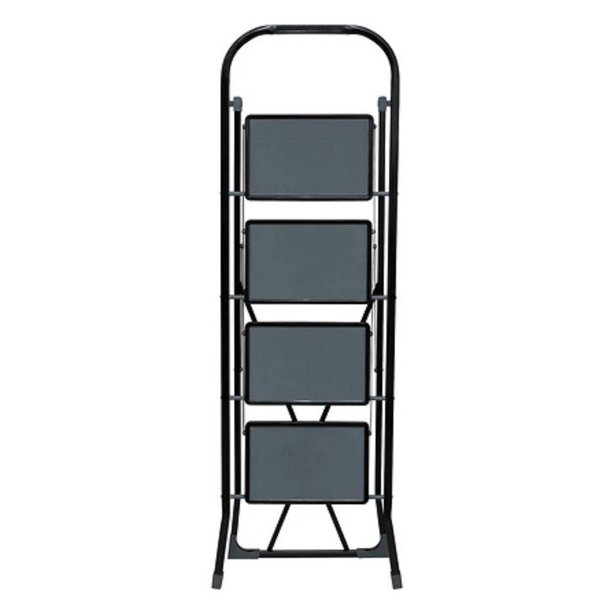 Escabeau 4 Marches "Pliant" 124cm Noir - Image 2