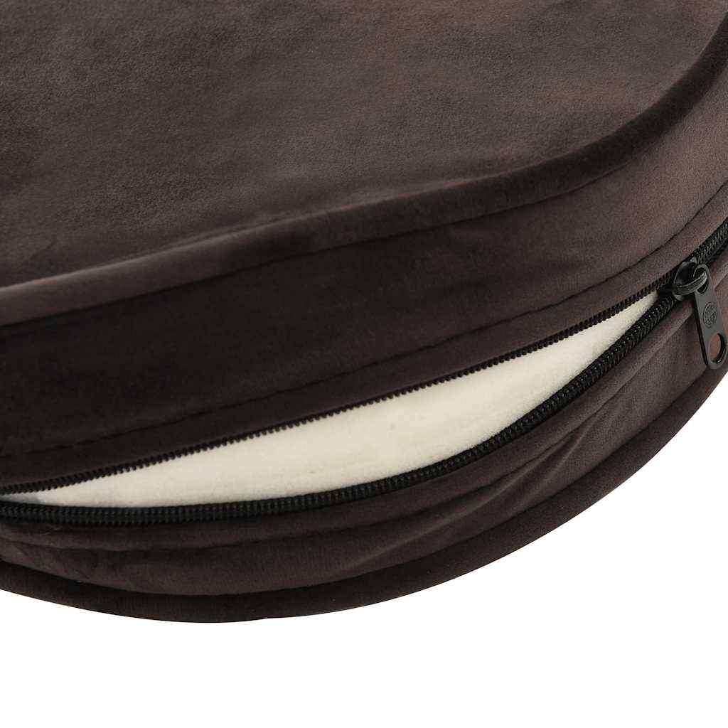 Vidaxl - Canapé pour chien Marron 48x48x32 cm Peluche et similicuir vidaXL 170958 - Imagen 6