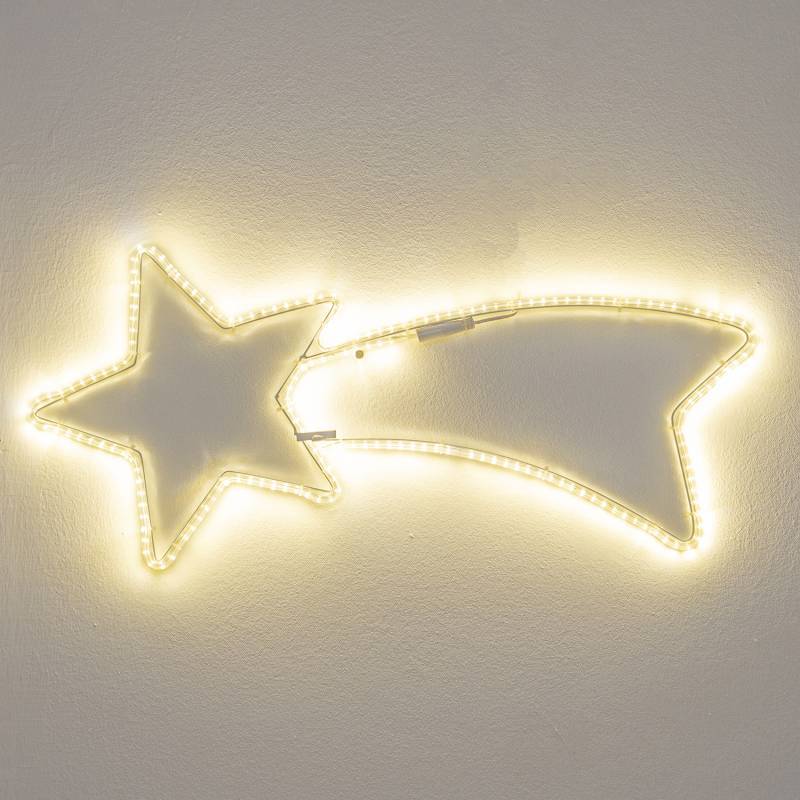 Lotti - Etoile filante lumineuse 65CM 192 LED blanc chaud flash scintillant tube néon 24V IP44 extérieur Lotti - Imagen 9