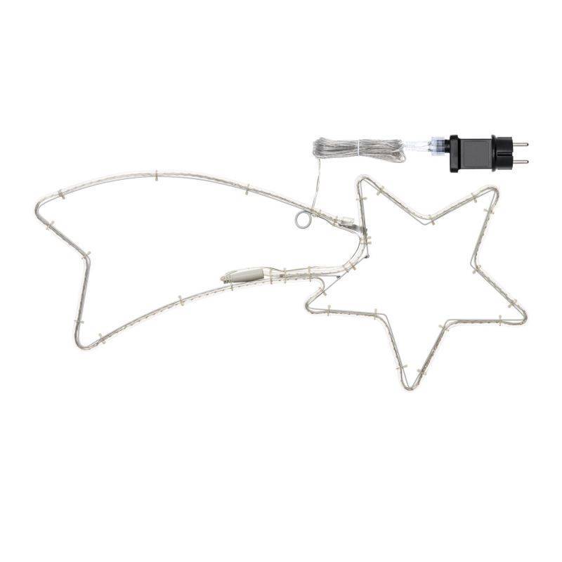 Lotti - Etoile filante lumineuse 65CM 192 LED blanc chaud flash scintillant tube néon 24V IP44 extérieur Lotti - Imagen 4