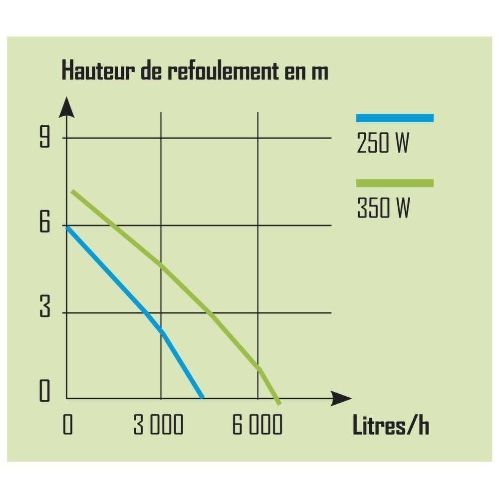 Ribimex - Pompe vide cave 250 W (Eaux Claires) - Imagen 2