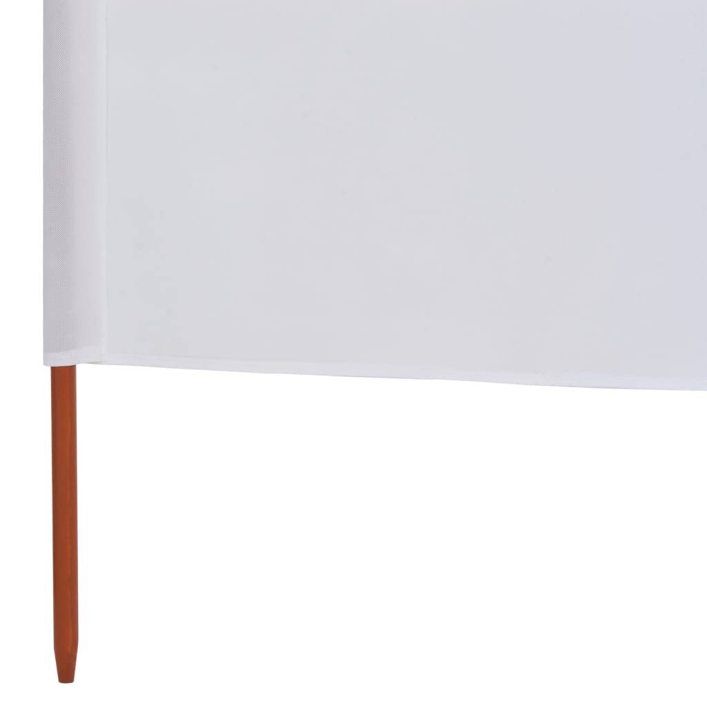 Helloshop26 - Brises-vue paravent 9 panneaux tissu 1200 x 80 cm blanc sable - Imagen 5