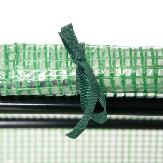 Outsunny - Mini serre de jardin 120x60x60cm 2 fenêtres zippées/enroulables couverture plastique cadre acier vert foncé - Outsunny - Image 10