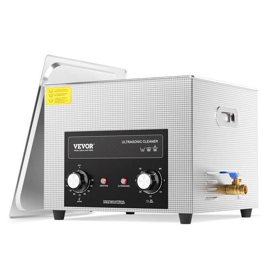 Vevor - VEVOR Nettoyeur ultrasons numérique 15L, minuterie, chauffage, panier. Professionnel 360W. Pour bijoux, lunettes. - Image 1