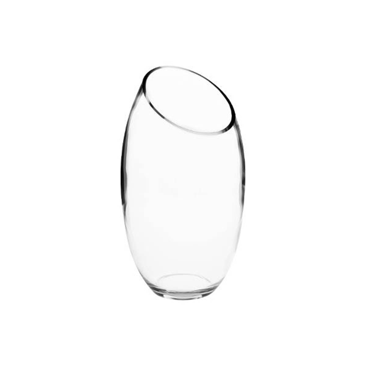 Vase en Verre "Bombé" 27cm Transparent