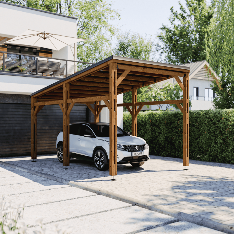 Cerland - Carport solaire bois Elio - 15,5 m² - Image 2