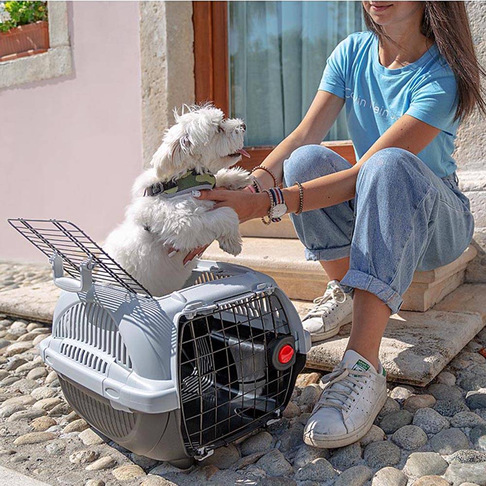 Ferplast - Panier de transport chiens chats voyage toit ouvrant Ferplast ATLAS DELUXE OPEN - Imagen 2