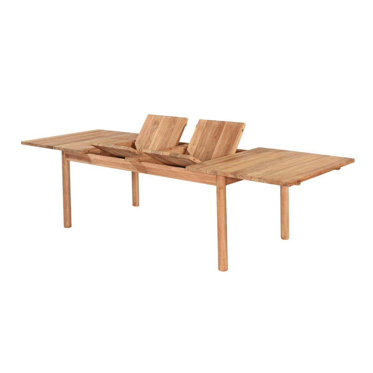 Table de jardin extensible rectangulaire teck massif 190/290 cm Auckland XL - TECK'Attitude - Image 1