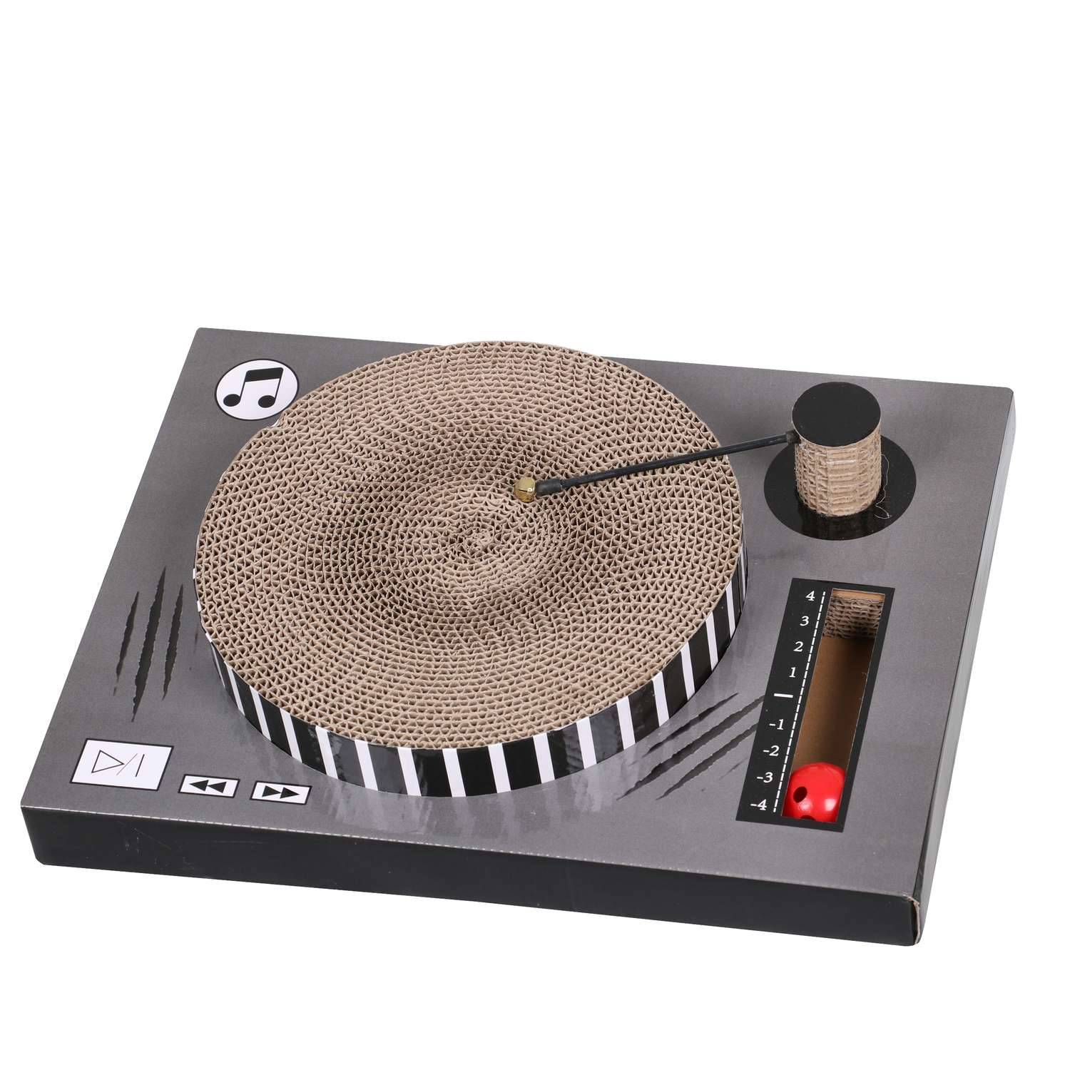 Sans Marque - Griffoir platine vinyle avec herbe à chat - Toilinux - Imagen 1