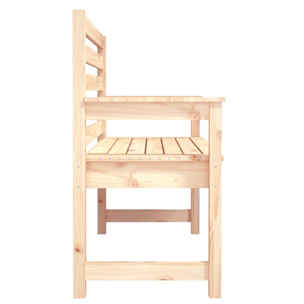 Helloshop26 - Banc de jardin meuble de patio d'extérieur terrasse 109 x 48 x 91,5 cm bois massif de pin - Imagen 3