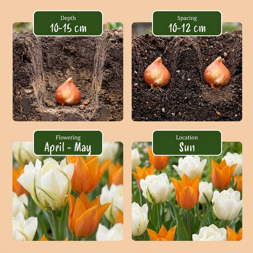 La Green Touch - Tulipe Sunbath jaune et blanc - 15 bulbes - calibre 11/12 - Image 4