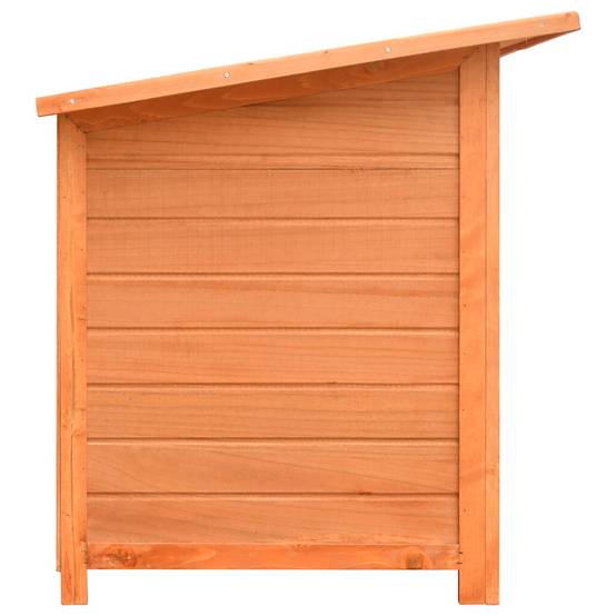Niche pour Chien en Bois de Pin Massif Abri Extérieur avec Toit Étanche 120x77x86 cm Brun - ComfortXL Pet Living - Image 8