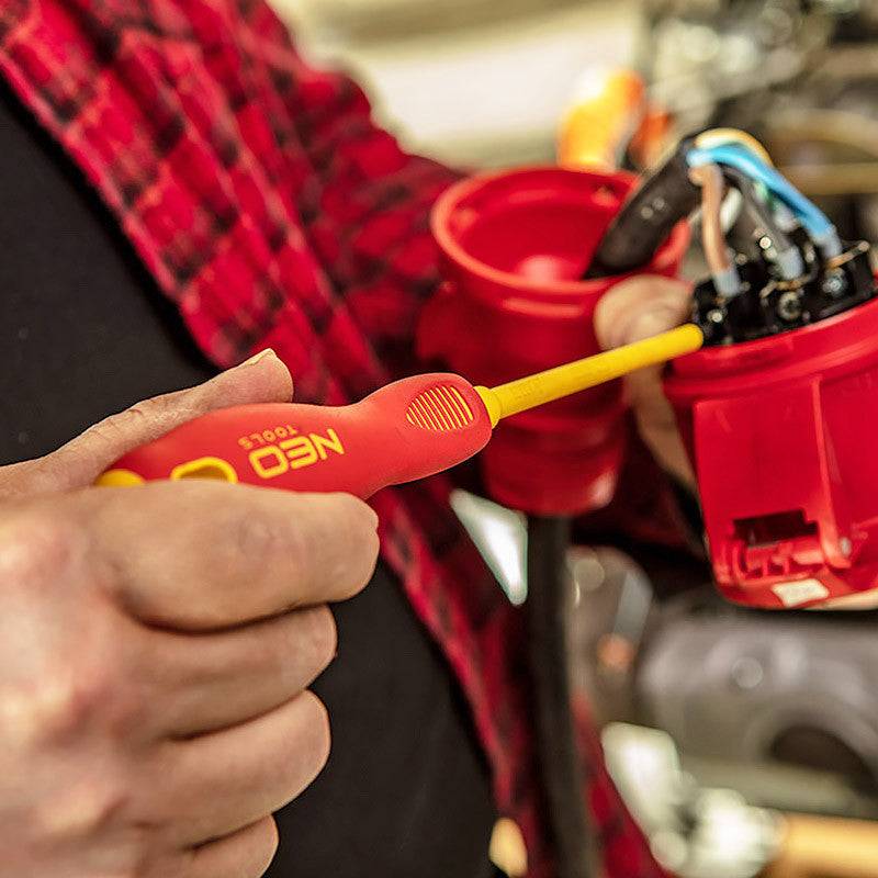 Neo Tools - Jeu de 5 tournevis isolés NEO TOOLS 04-220 1000V spécial électricien Neo tools - Imagen 2
