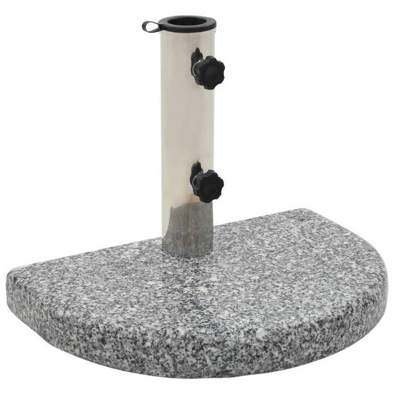 ComfortXL - Support de Parasol Demi-Rond Granit 10 kg Socle pour Mur et Balcon Gris – ComfortXL Outdoor Living - Image 1