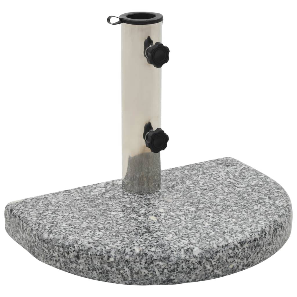 ComfortXL - Support de Parasol Demi-Rond Granit 10 kg Socle pour Mur et Balcon Gris – ComfortXL Outdoor Living - Image 1