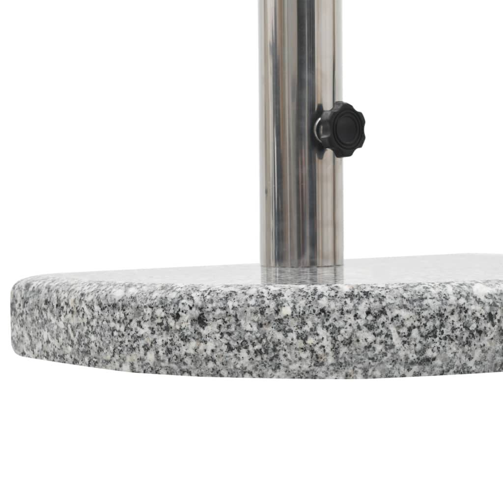 ComfortXL - Support de Parasol Demi-Rond Granit 10 kg Socle pour Mur et Balcon Gris – ComfortXL Outdoor Living - Image 4