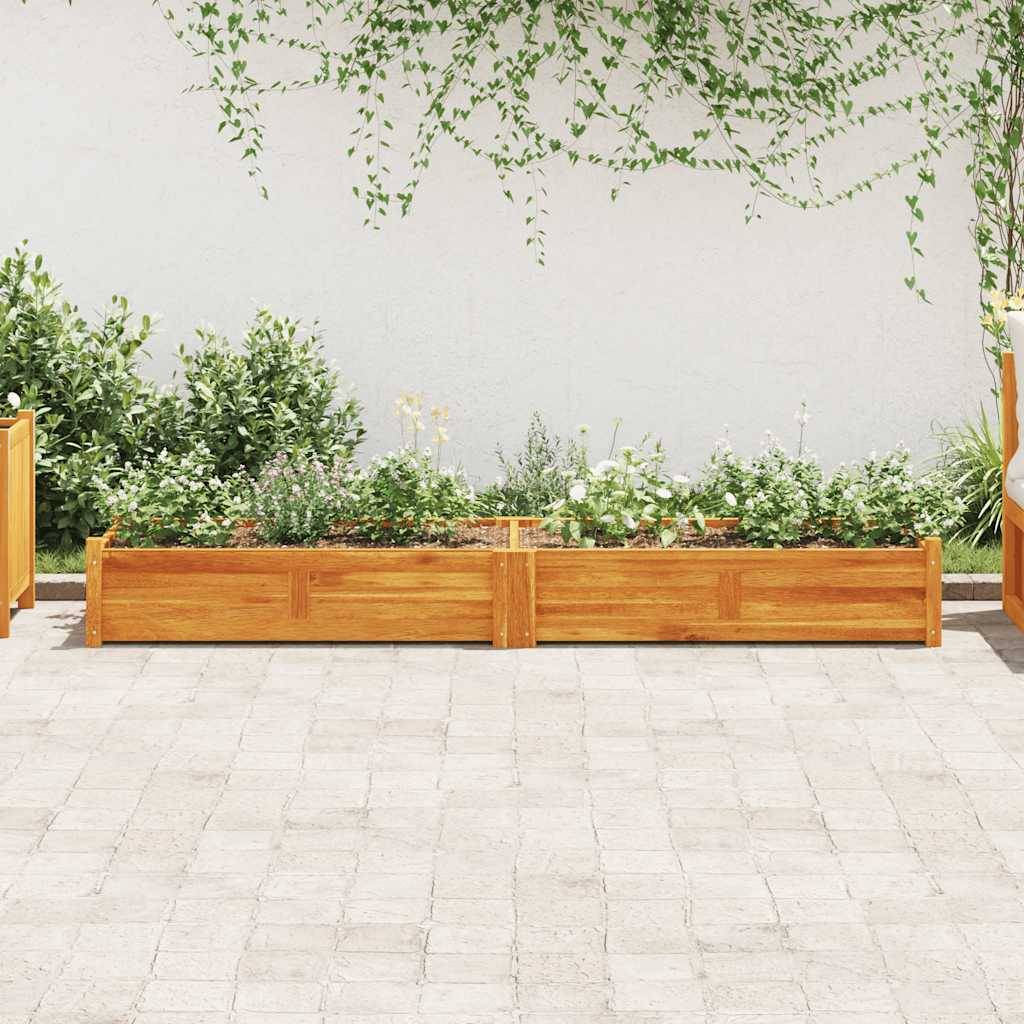ComfortXL - Grande jardinière 200cm en bois d'acacia pour potager terrasse jardin Brun – ComfortXL Outdoor Living - Image 3