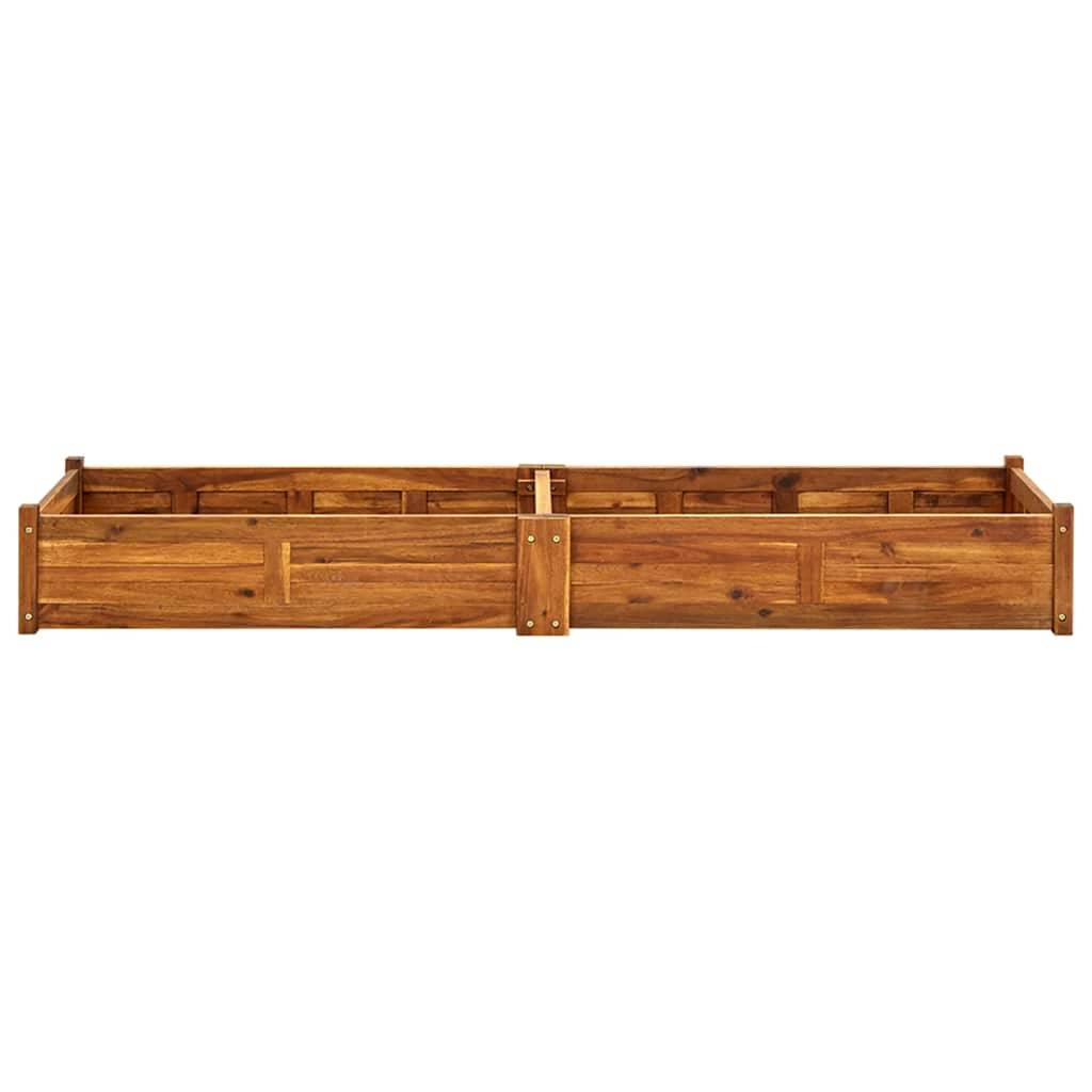 ComfortXL - Grande jardinière 200cm en bois d'acacia pour potager terrasse jardin Brun – ComfortXL Outdoor Living - Image 4
