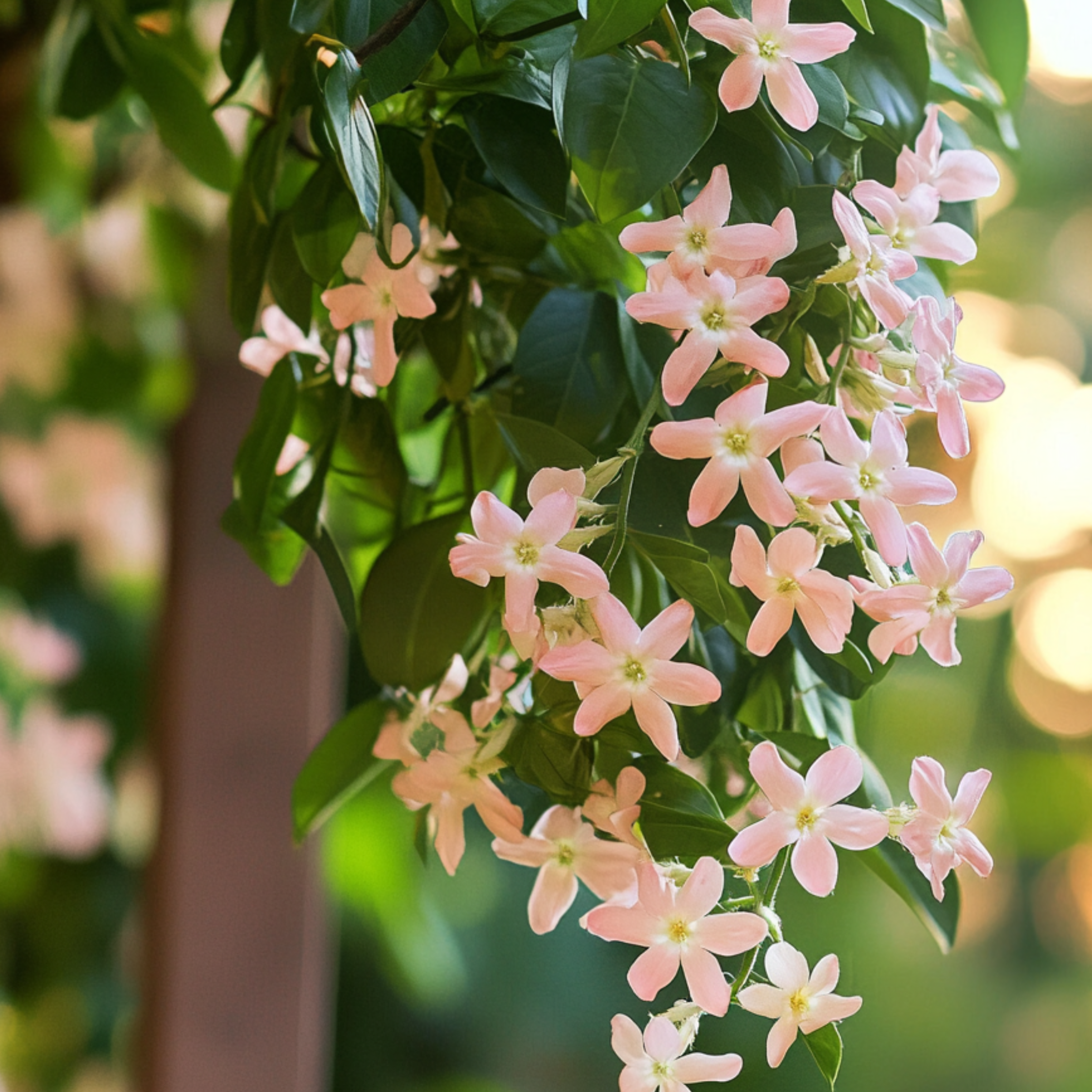 Jasmin étoilé - Set de 6 - Trachelospermum jasminoides - Hauteur 25-40cm - ⌀9cm - Image 3