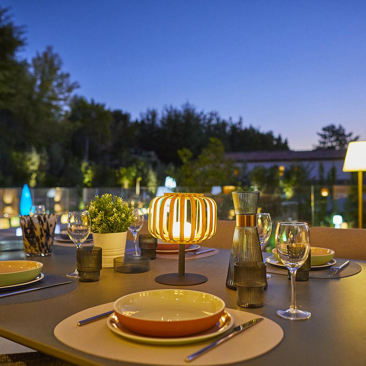 Lumisky - Lampe de table sans fil STANDY MINI BAMBOU H25cm - Imagen 3