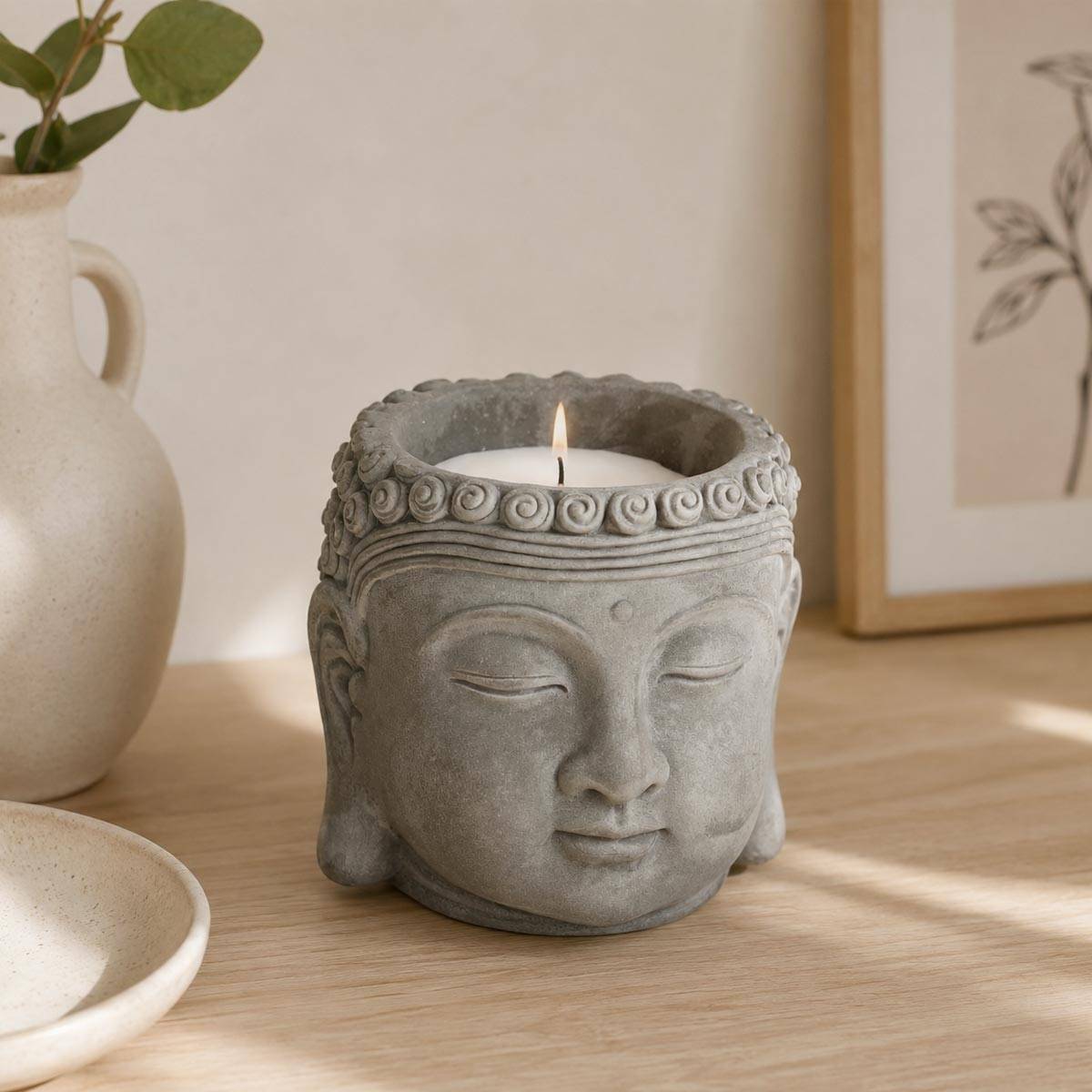 Bougie Bouddha Parfumée Citronnelle 200 G - Image 2