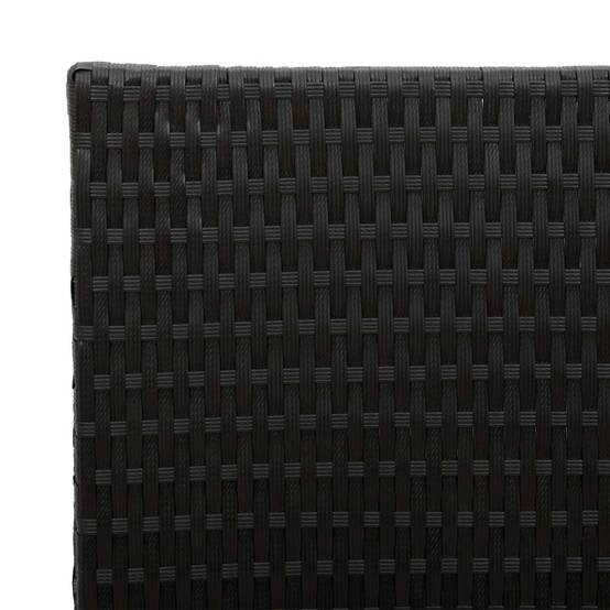 ComfortXL - Grand pot de fleurs rectangulaire polyrotin pour terrasse moderne avec sac noir 55x22x70cm - ComfortXL Outdoor Living - Image 6
