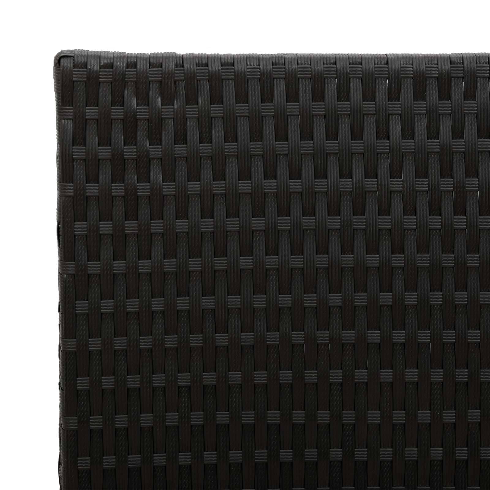 ComfortXL - Grand pot de fleurs rectangulaire polyrotin pour terrasse moderne avec sac noir 55x22x70cm - ComfortXL Outdoor Living - Image 6