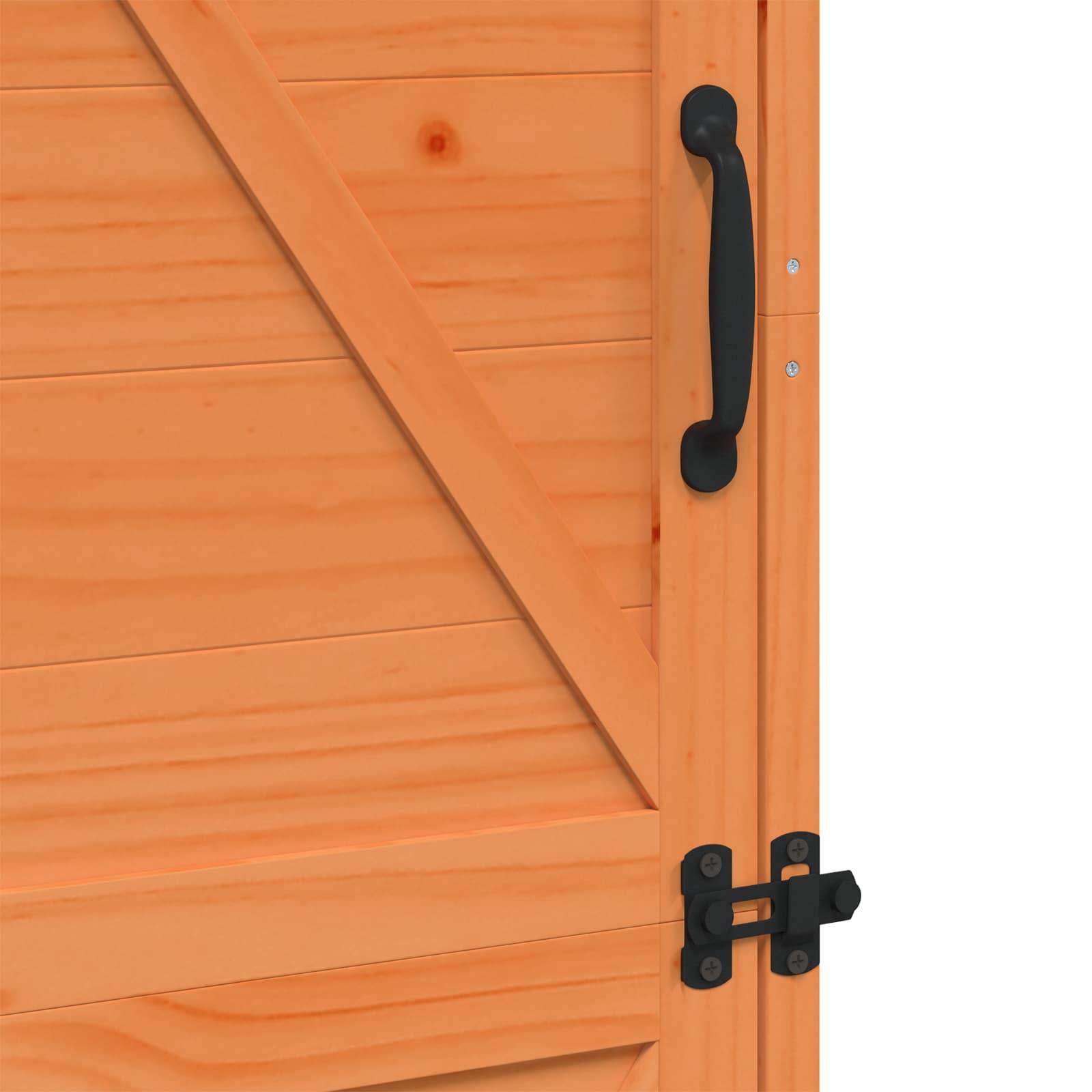 Vidaxl - Abri de jardin Marron 59,5 x 56 x 176,5 cm Bois de Sapin Massif 0.3m² vidaXL 42033479 - Image 10