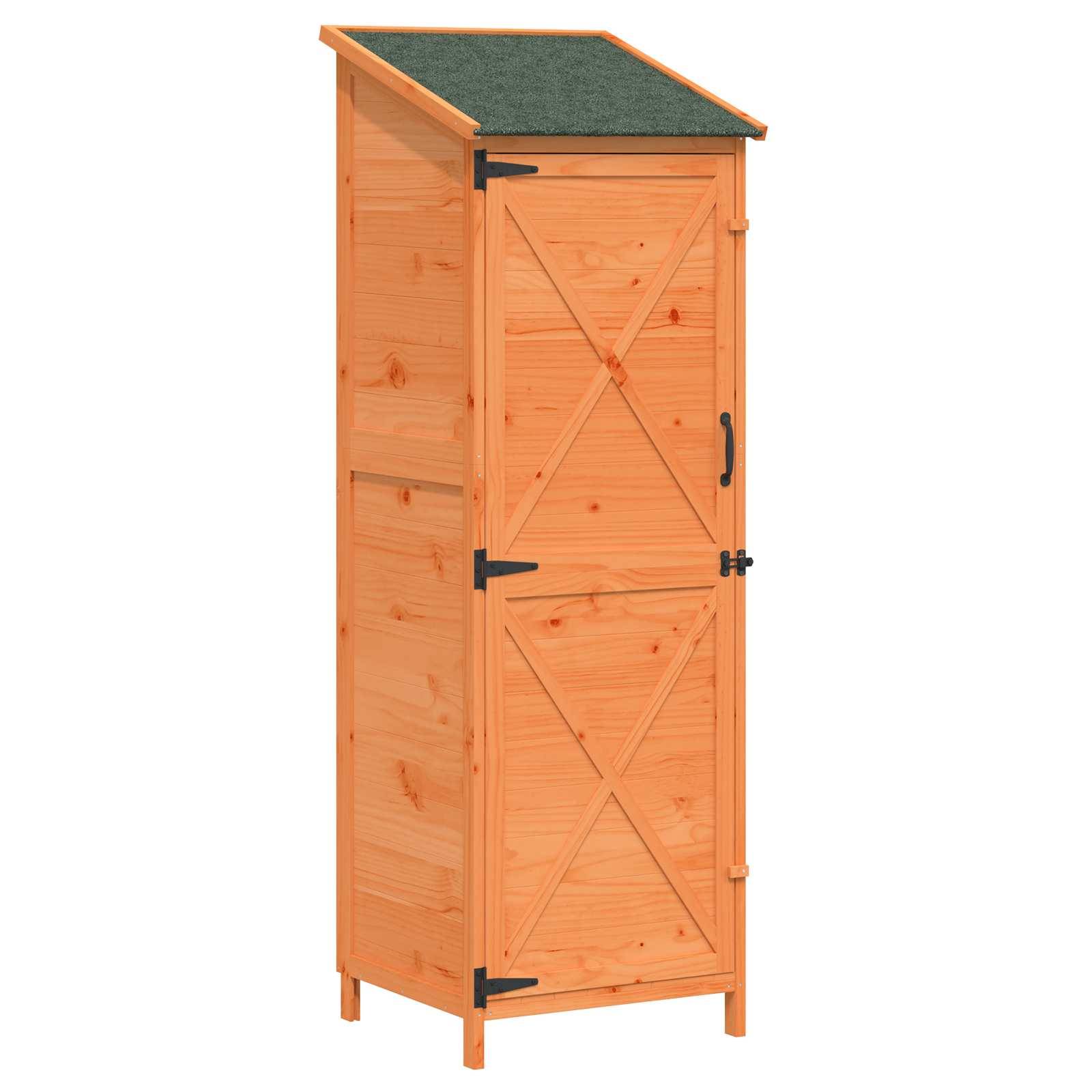 Vidaxl - Abri de jardin Marron 59,5 x 56 x 176,5 cm Bois de Sapin Massif 0.3m² vidaXL 42033479 - Image 2