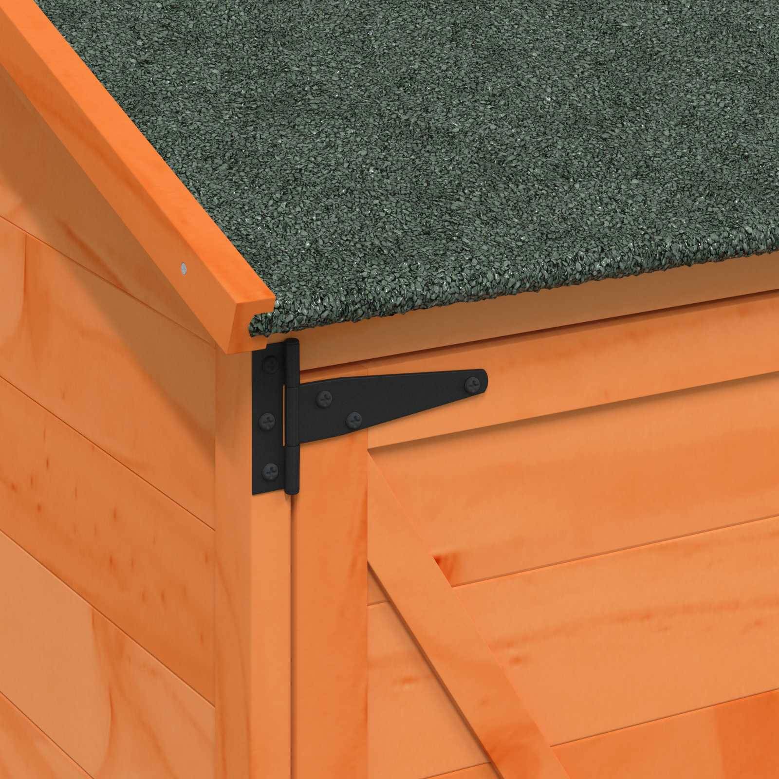 Vidaxl - Abri de jardin Marron 59,5 x 56 x 176,5 cm Bois de Sapin Massif 0.3m² vidaXL 42033479 - Image 9