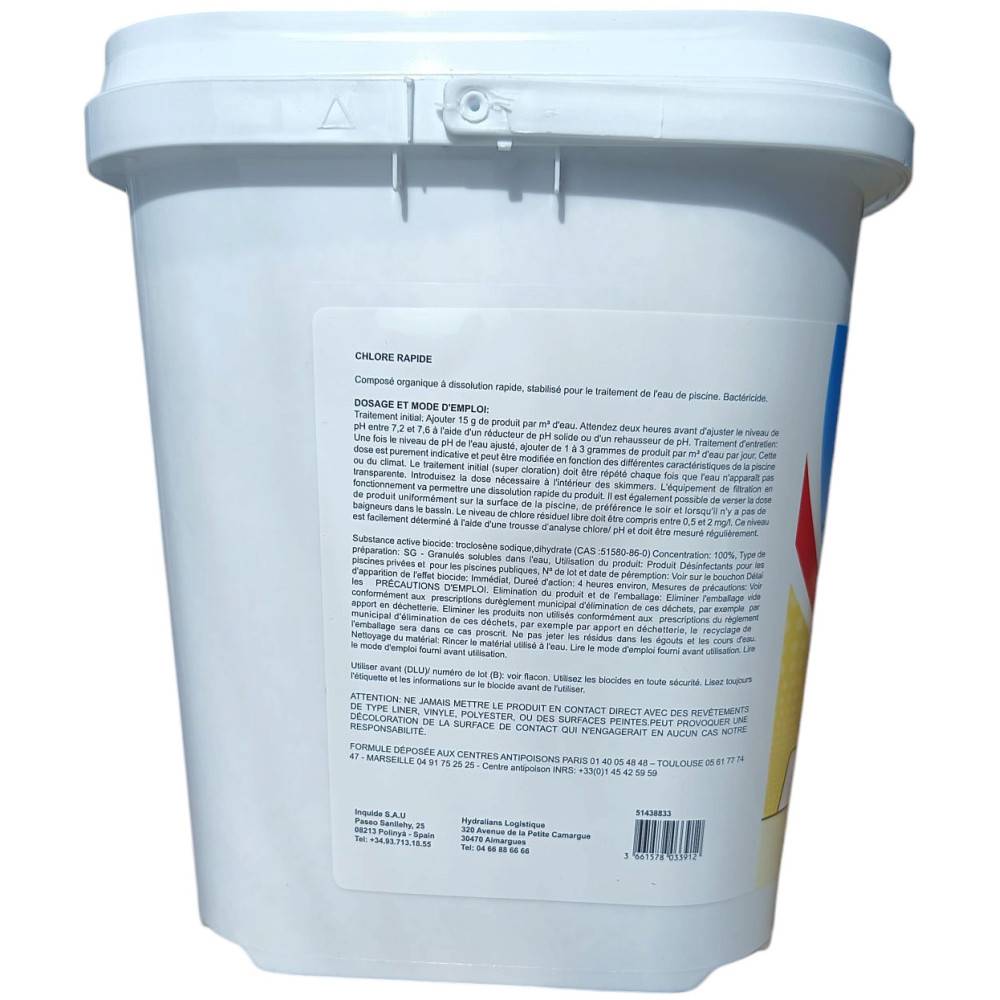 Chlore rapide granulés 5 kg - Imagen 2