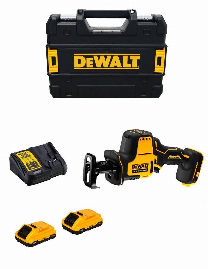Dewalt - Scie sabre compacte XR 18V brushless - DEWALT - avec 2 batteries 5.0 Ah - chargeur - TSTAK - DCS369P2-QW - Imagen 1