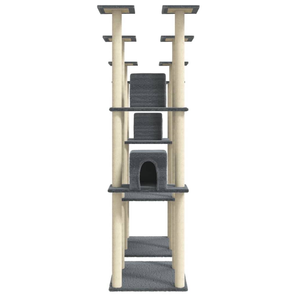 Vidaxl - Arbre à chat avec griffoirs en sisal Gris foncé 174 cm vidaXL 171535 - Imagen 6