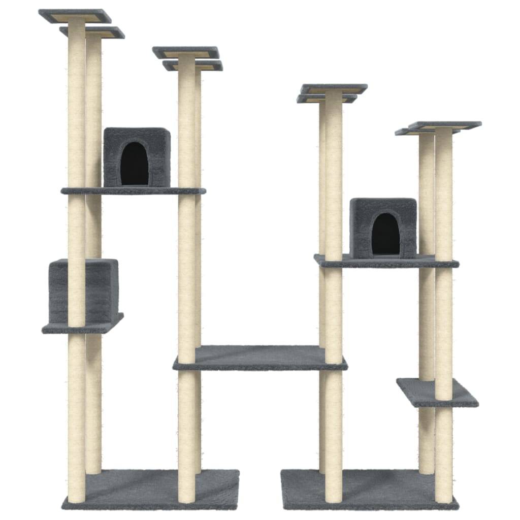 Vidaxl - Arbre à chat avec griffoirs en sisal Gris foncé 174 cm vidaXL 171535 - Imagen 5