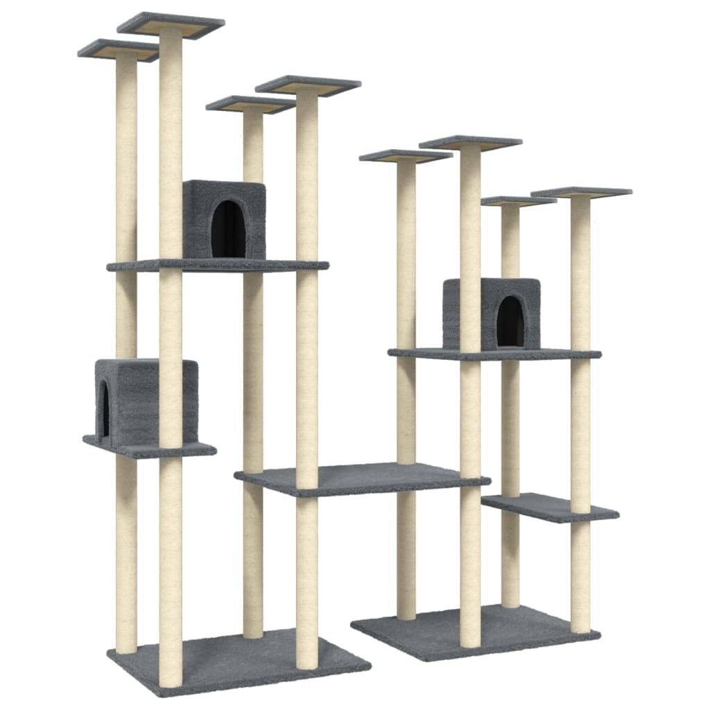 Vidaxl - Arbre à chat avec griffoirs en sisal Gris foncé 174 cm vidaXL 171535 - Imagen 2