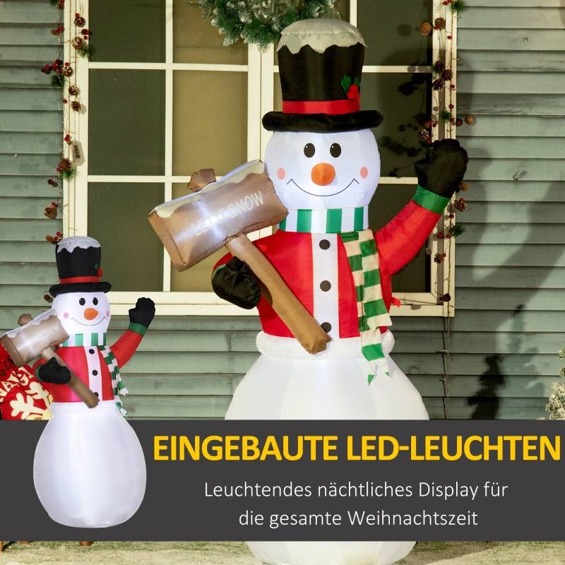 ComfortXL - Bonhomme de Neige Gonflable Lumineux en Polyester pour Jardin 180 cm – ComfortXL Outdoor Living - Image 6