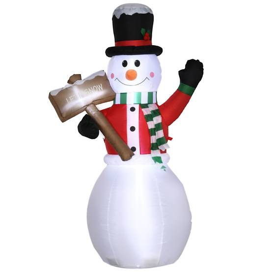ComfortXL - Bonhomme de Neige Gonflable Lumineux en Polyester pour Jardin 180 cm – ComfortXL Outdoor Living - Image 1