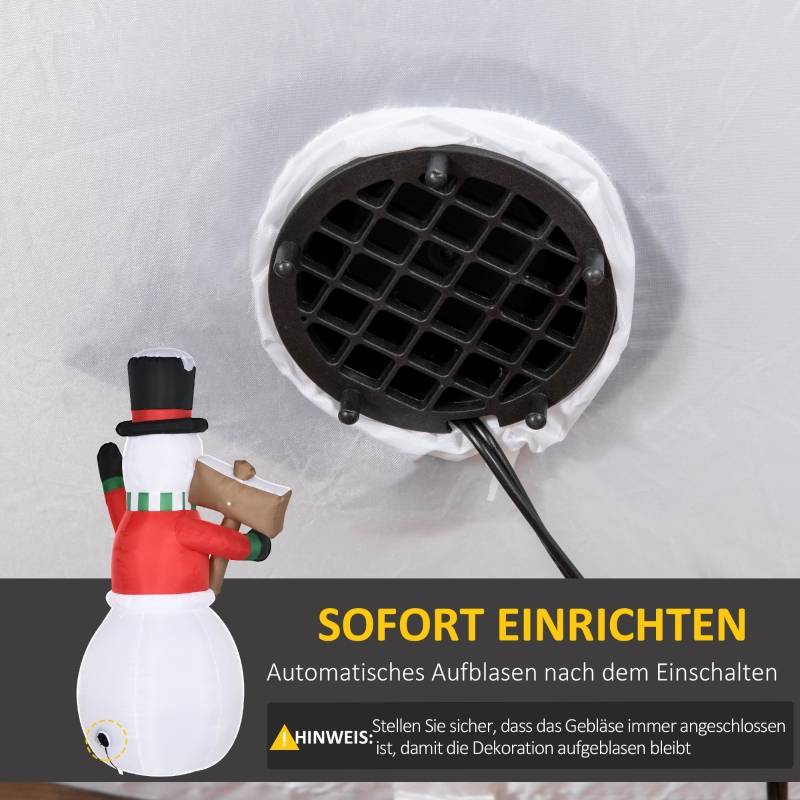 ComfortXL - Bonhomme de Neige Gonflable Lumineux en Polyester pour Jardin 180 cm – ComfortXL Outdoor Living - Image 5