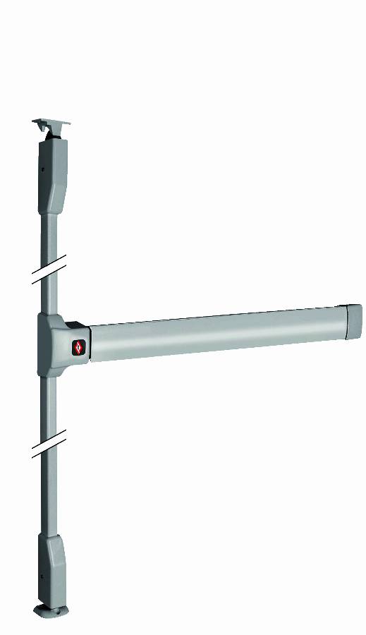Fermeture anti-panique JPM Push bar 90+ - 2 points haut et bas - 1141 mm - Blanche - PJ2100-68-0A - Image 1