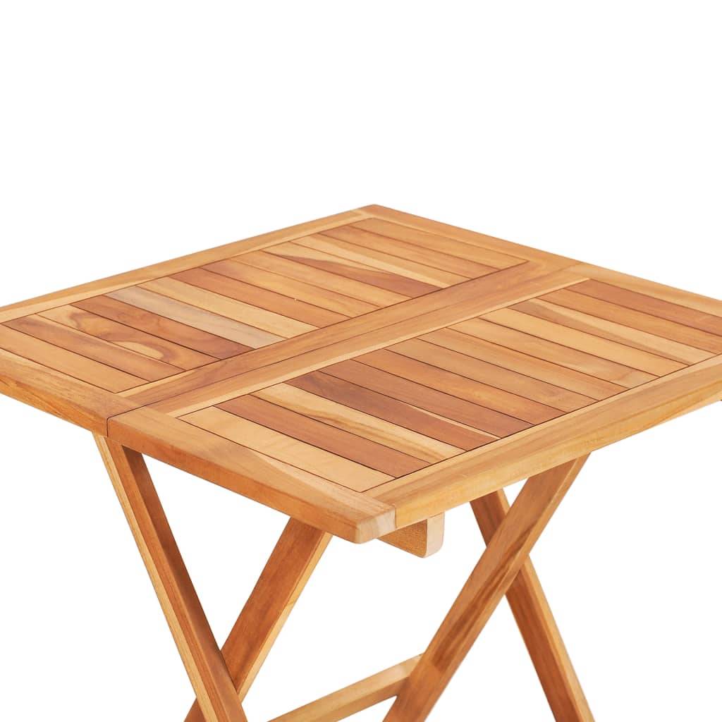 Vidaxl - Ensemble de bistro pliable 3 pcs Bois de teck solide vidaXL 48997 - Imagen 4