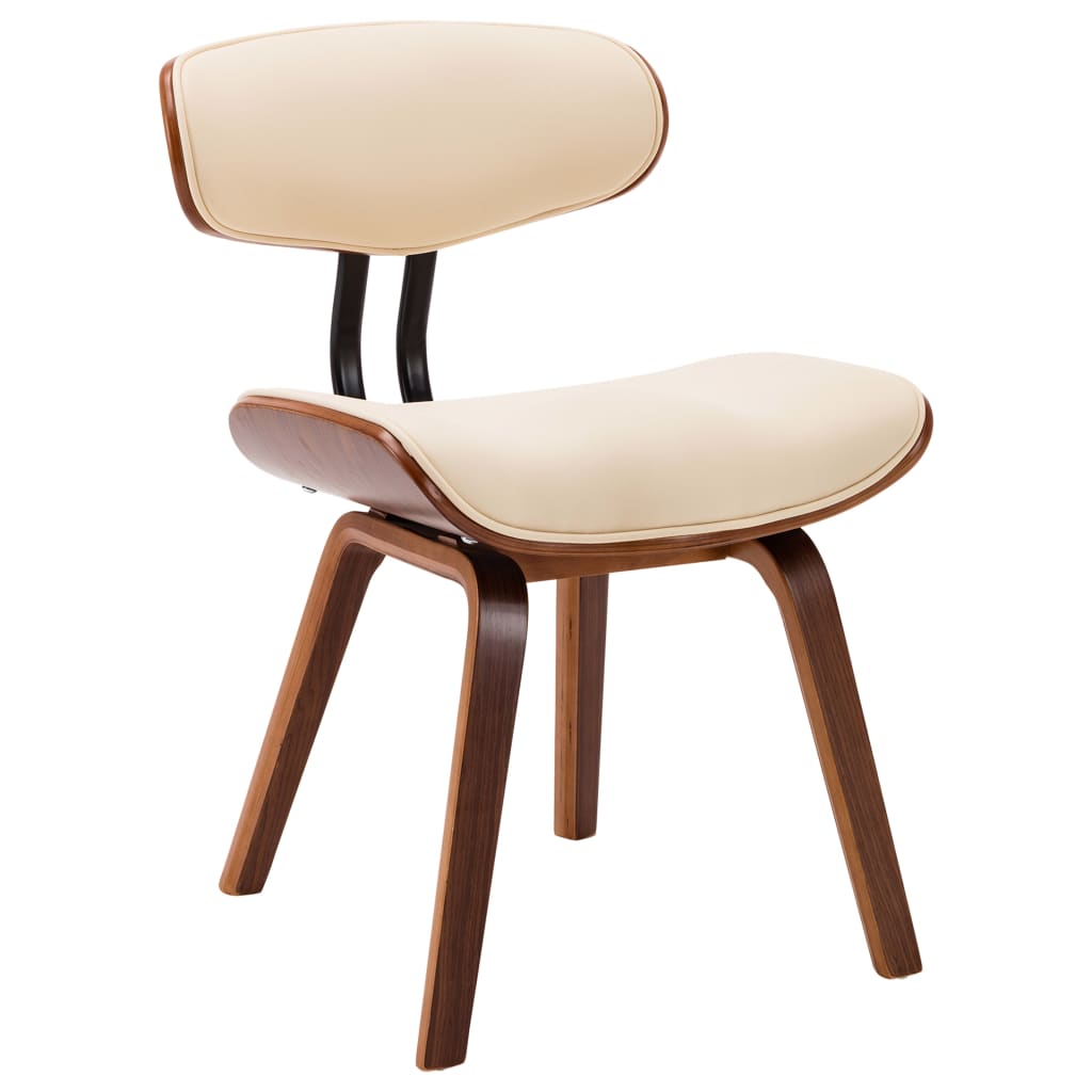 Vidaxl - Chaises à manger lot de 6 crème bois courbé et similicuir - vidaXL - Imagen 3