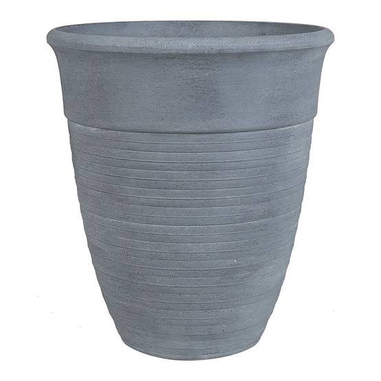 Cache-pot d'extérieur Fibre d'argile Gris KATALIMA - Beliani - Image 1