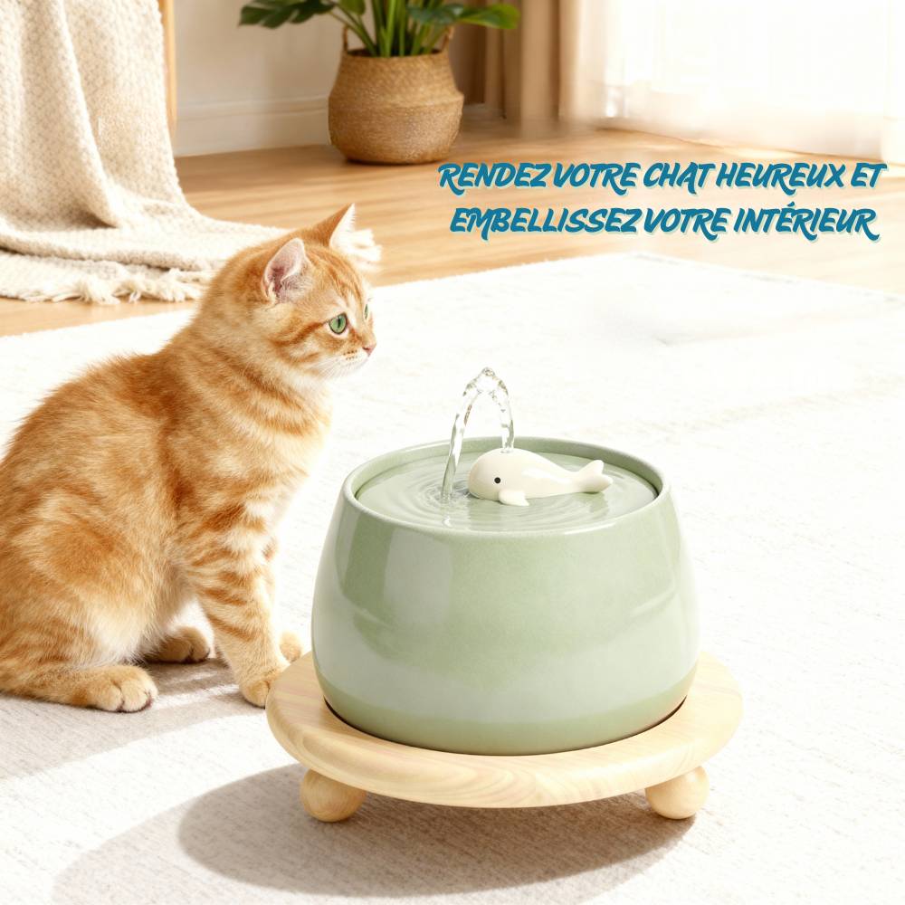 Fontaine À Eau Hydroponique En Céramique – Élégante Cascade Décorative Pour Jardin, Balcon Ou Noël