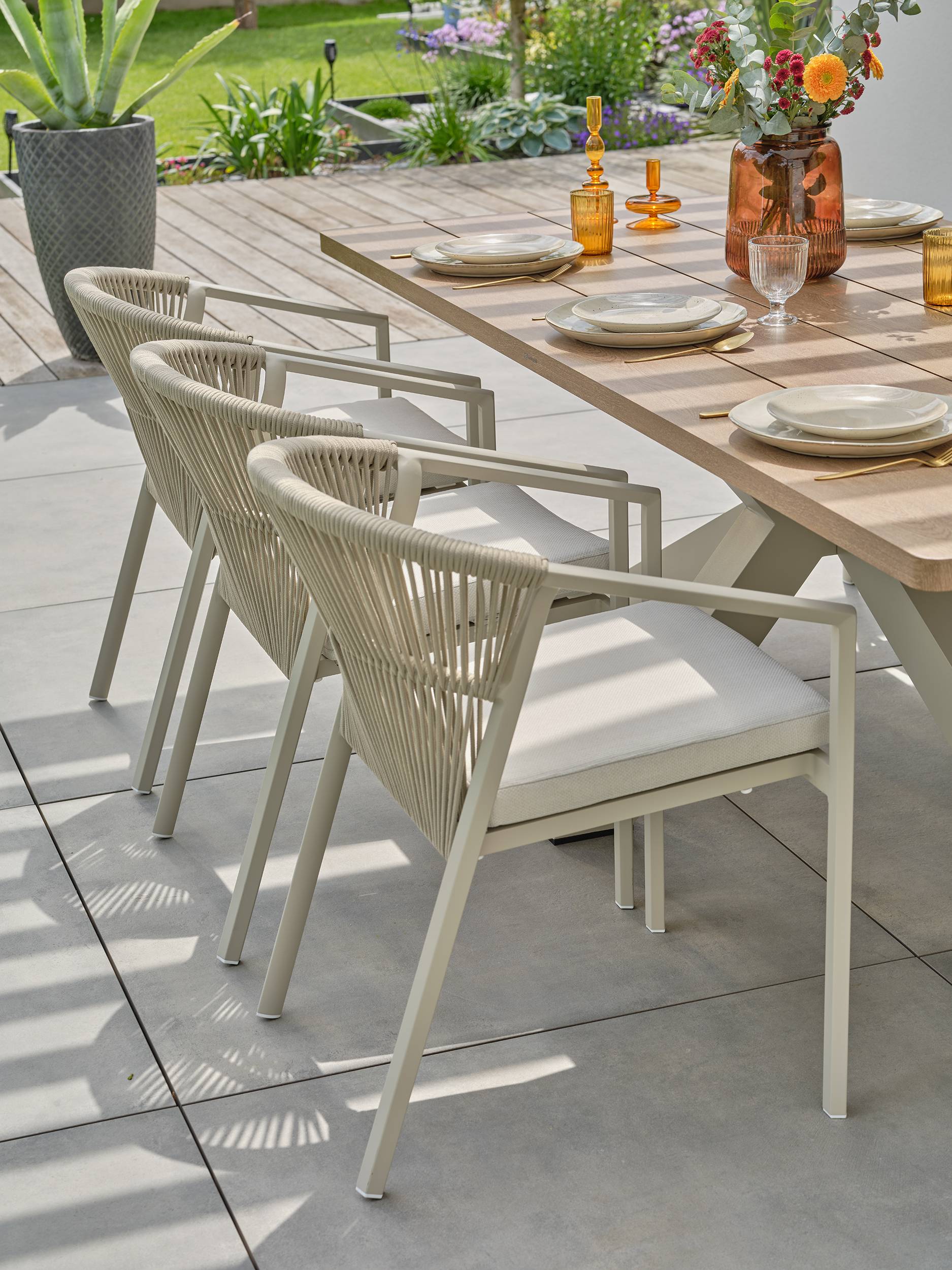 Ensemble repas de jardin KELIA 6 places - GREGE - REMARQUABLE - Image 3