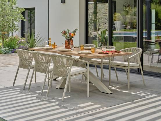 Ensemble repas de jardin KELIA 6 places - GREGE - REMARQUABLE - Image 10