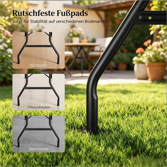 Table de repas design pliable plateau lisse, adaptée balcon et buffet - Image 7