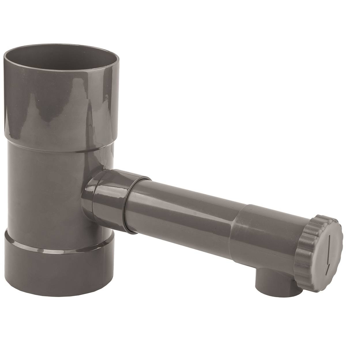 Gt Market - Récupérateur d'eau de pluie gris pour gouttière 80 mm - GT MARKET - Image 1